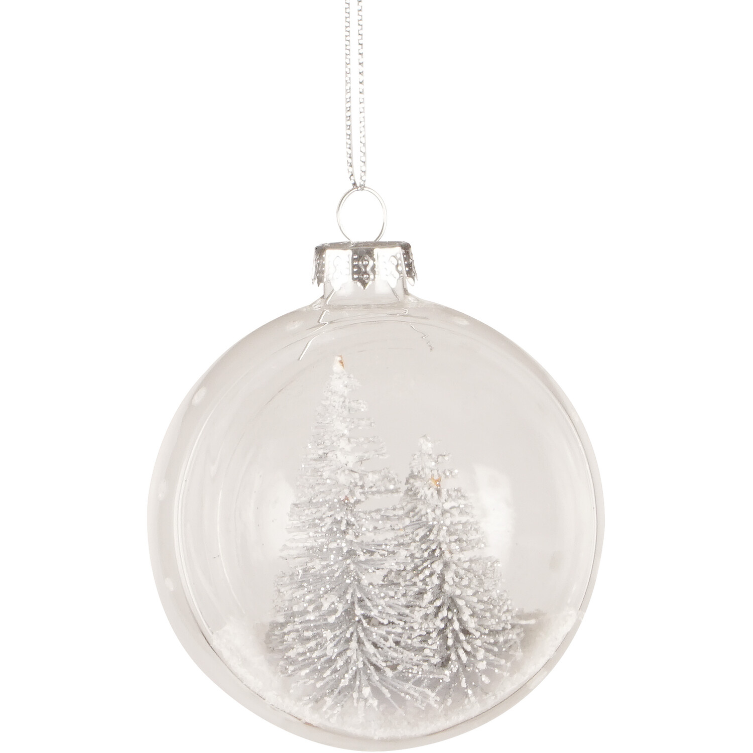 Alpine Lodge Open Front Tree Christmas Bauble Image