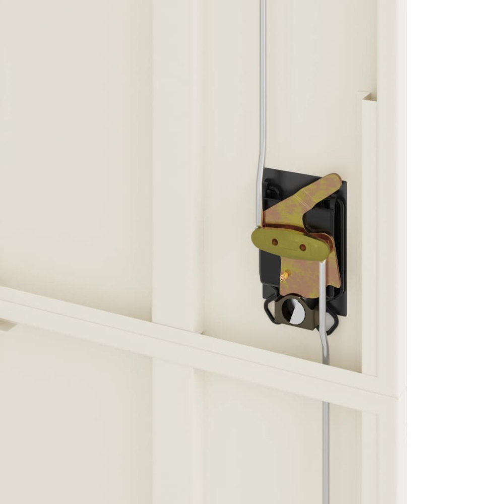 vidaXL 2 Door White Steel File Cabinet Image 8
