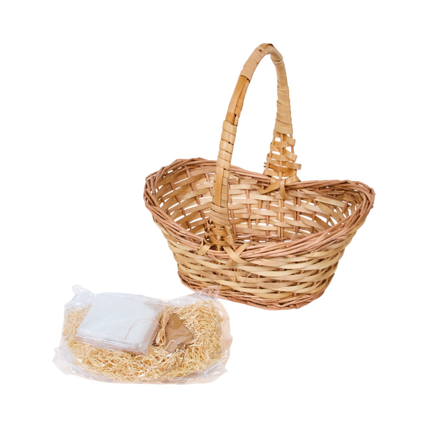 Easter Woven Basket Kit with Handle Natural Image 3