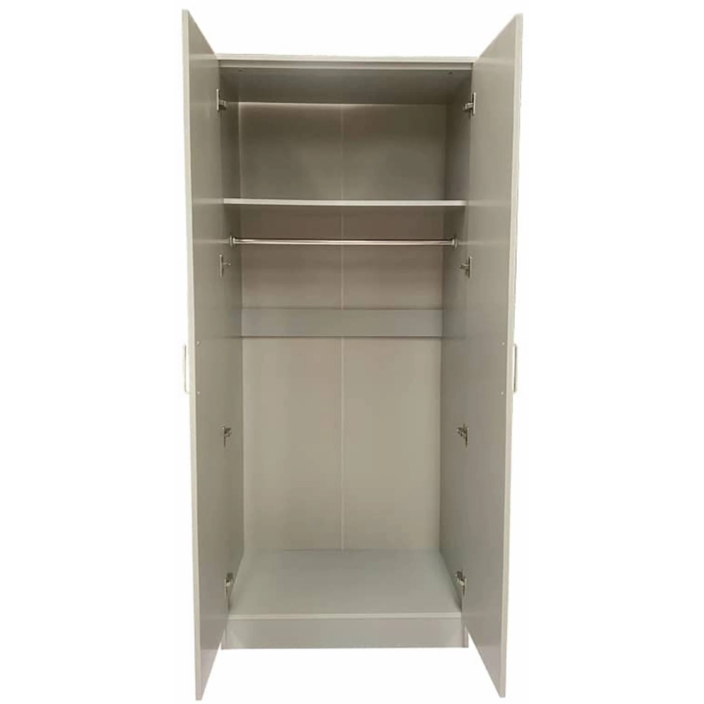 TJ'S Venice 2 Door Grey Wardrobe Image 4