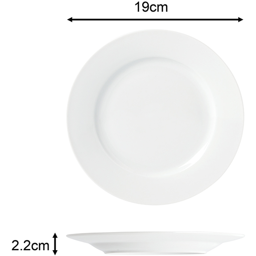 Waterside Rimmed White 24 Piece Dinner Set Image 6