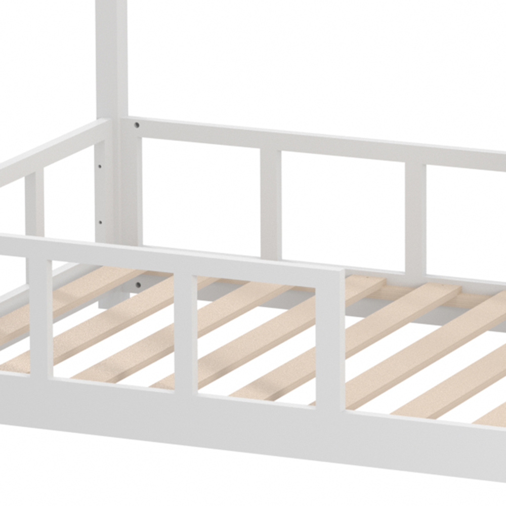 Living and Home Kids Pine Wood House Bed Frame Image 6