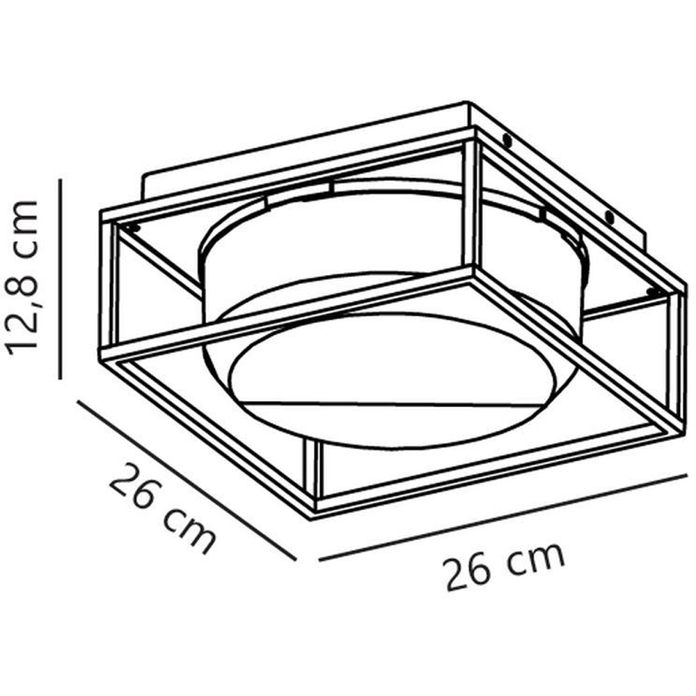Nordlux Griffin Smoked Ceiling Light Image 7