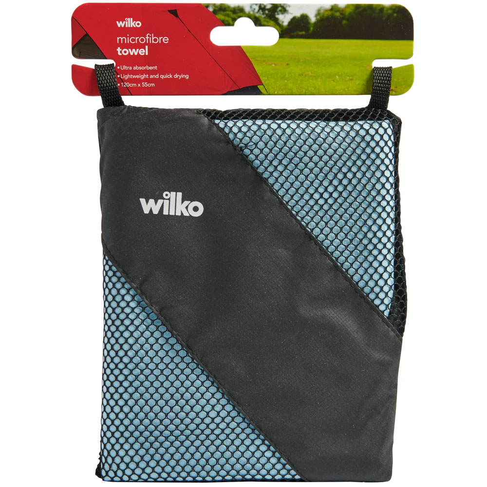 Wilko Microfibre Towel Image 1