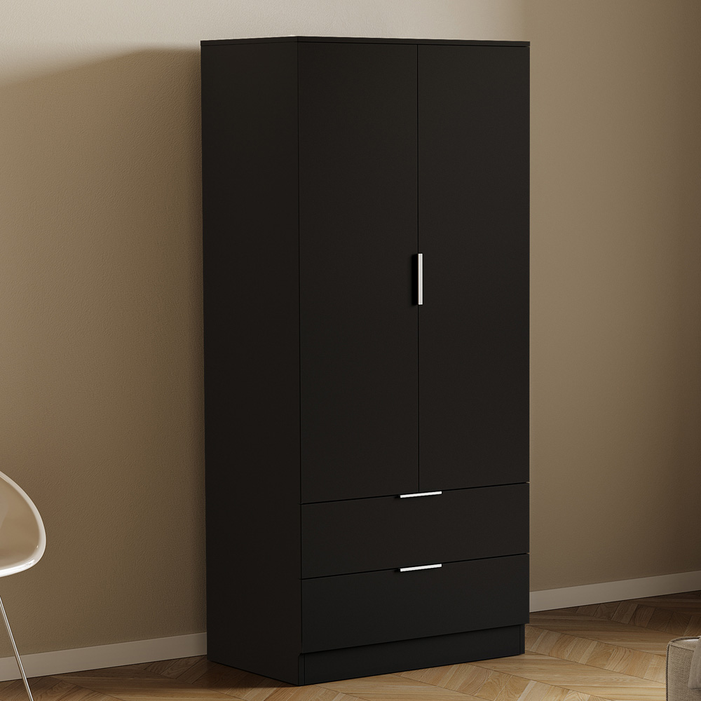 VIDA DESIGNS Trega Black 3 Piece Bedroom Furniture Set Image 4