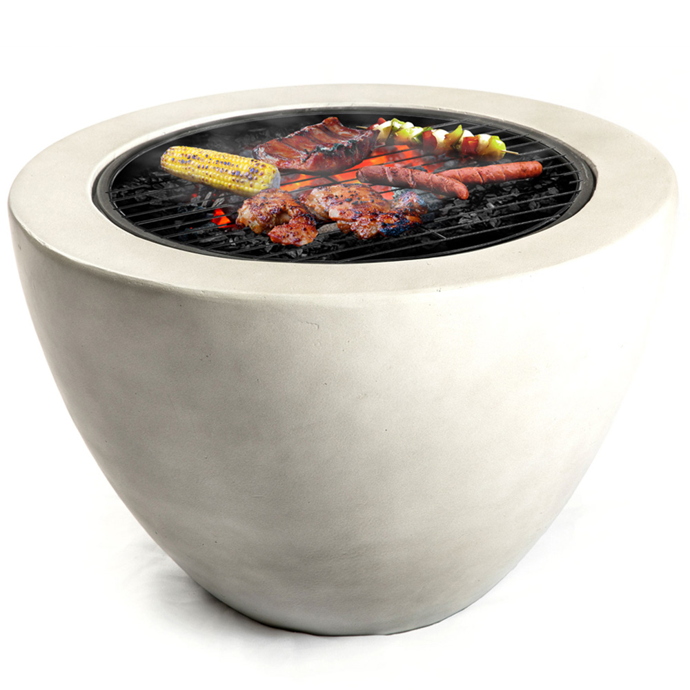 Centurion Supports Fireology Diablo White Stone Effect Fire Pit Image 3