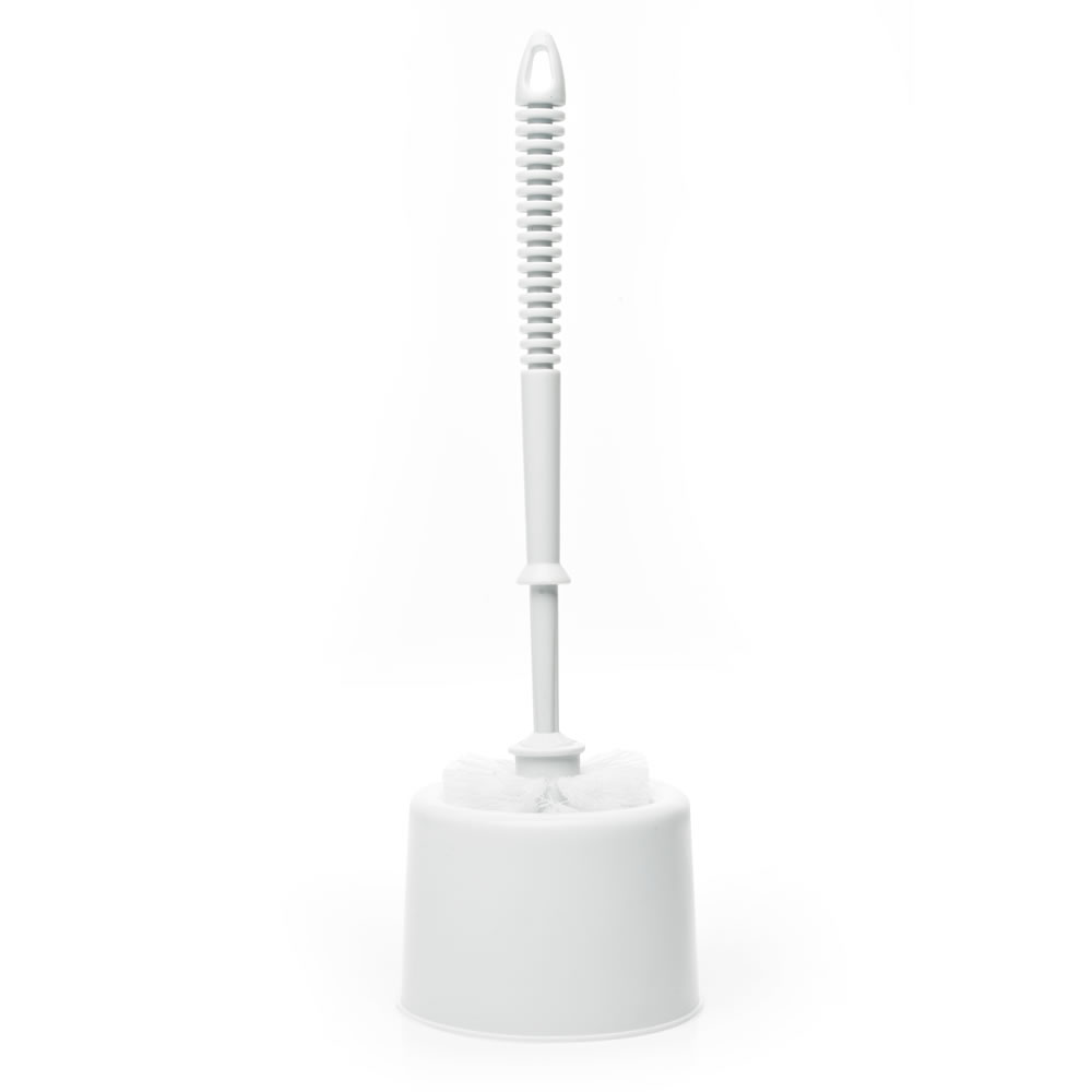 Wilko Functional  White Toilet Brush and Holder Image