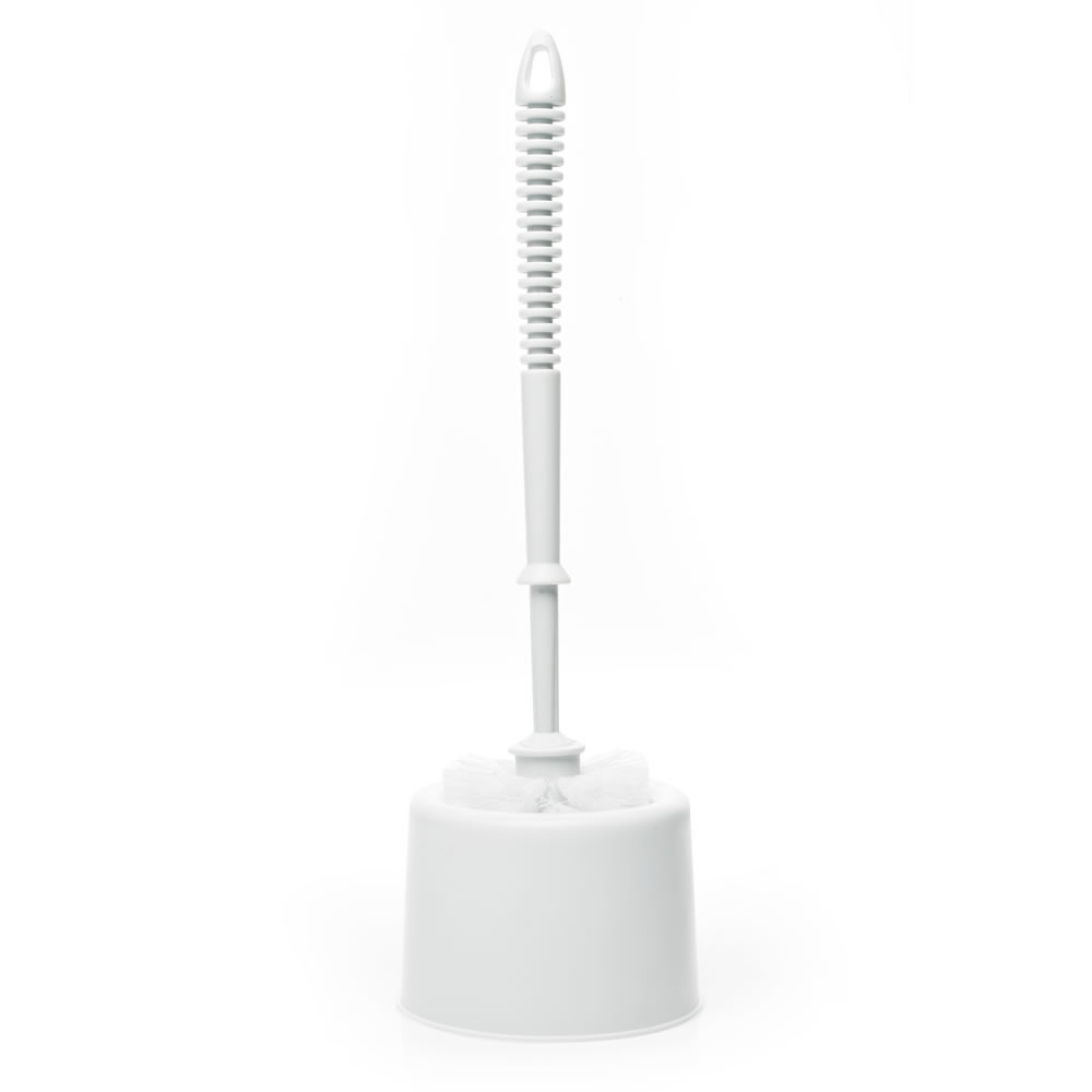 Wilko Functional White Toilet Brush and Holder Wilko