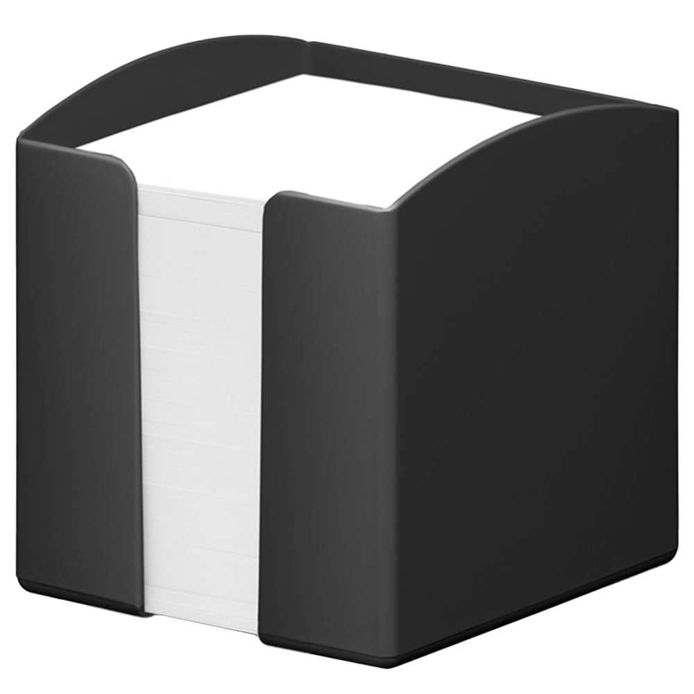 Durable Eco Black 800 Sheet Note Box Memo Pad Cube Image 1