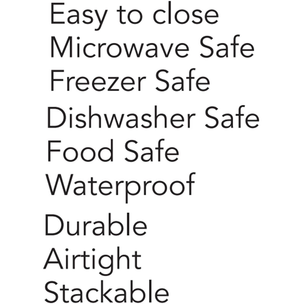 Gr8 Home 24 Piece Clear Plastic Food Storage Container Set Image 9