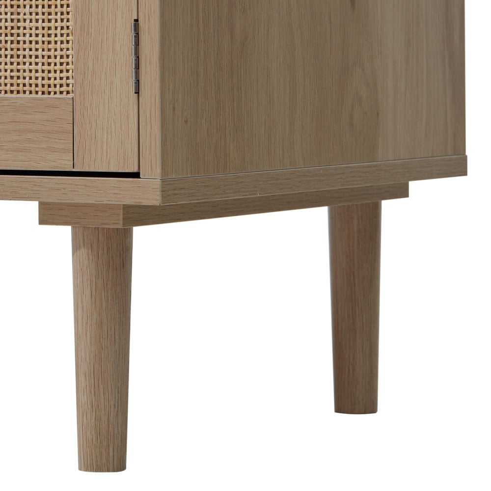 Living and Home 2 Door Brown Rattan Sideboard Image 7