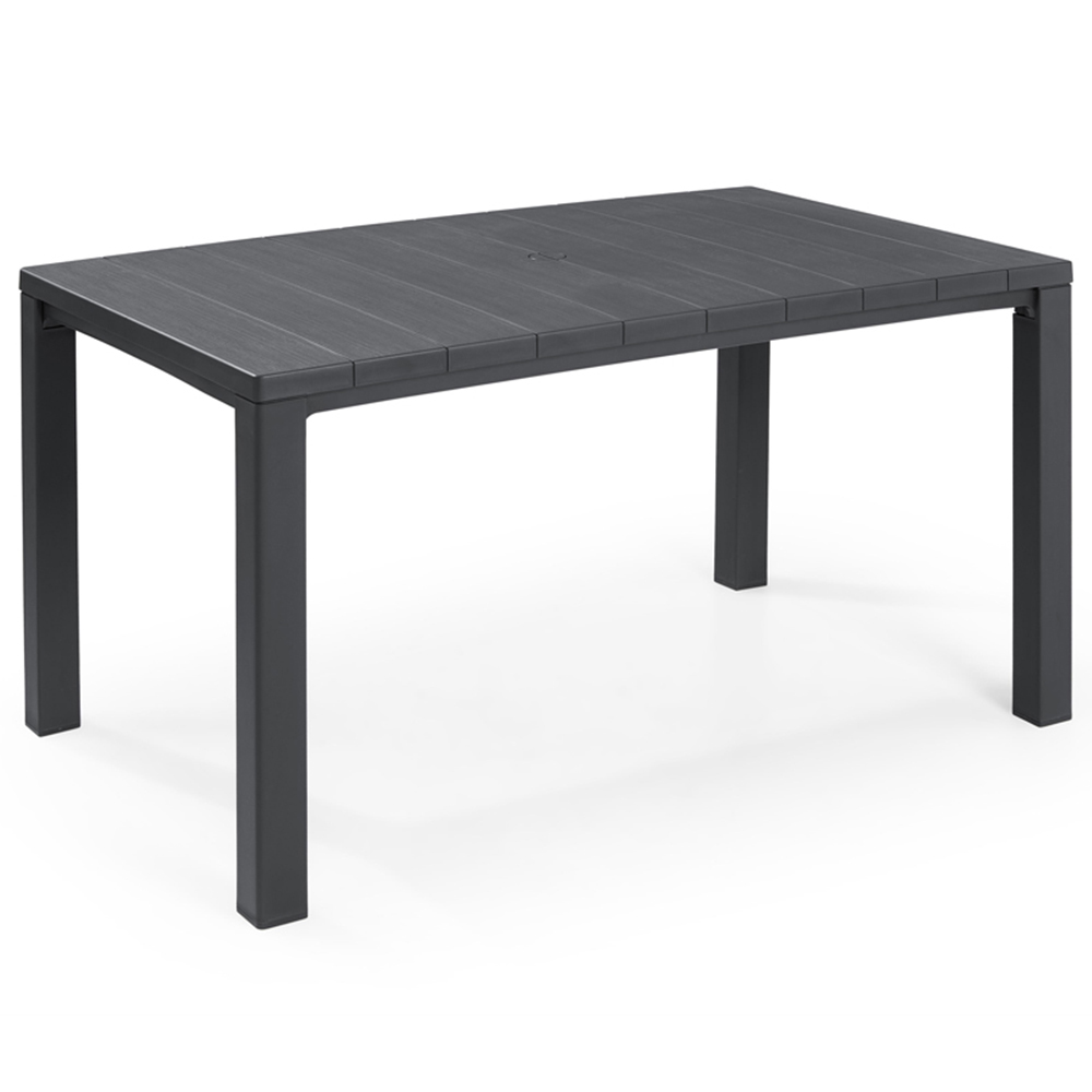 Keter Julie 6 Seater Dining Table Graphite Image 2