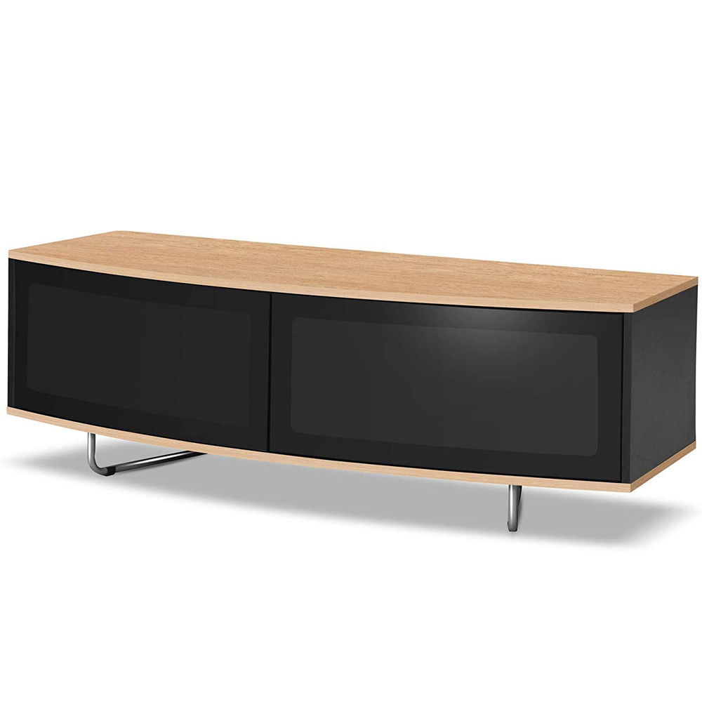 Centurion Supports Caru Gloss Black 2 Door TV Unit Image 7