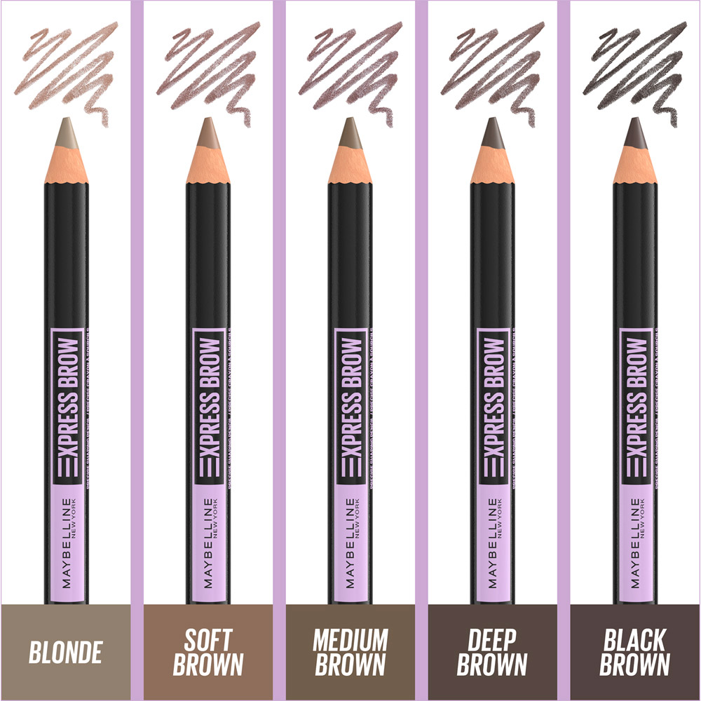 Maybelline Express Brow Shaping Pencil Black Brown Image 8