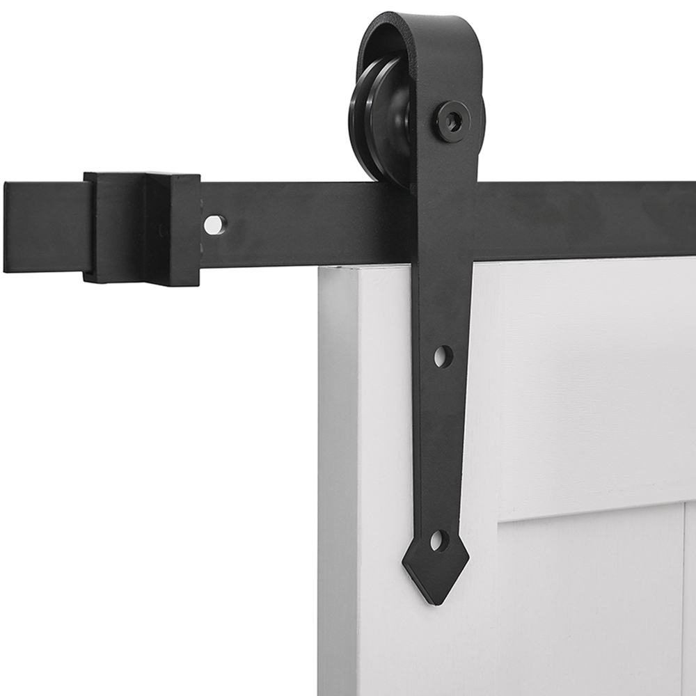 Living and Home Rustic Arrow Shaped Barn Door Hardware Kit 2m Image 3