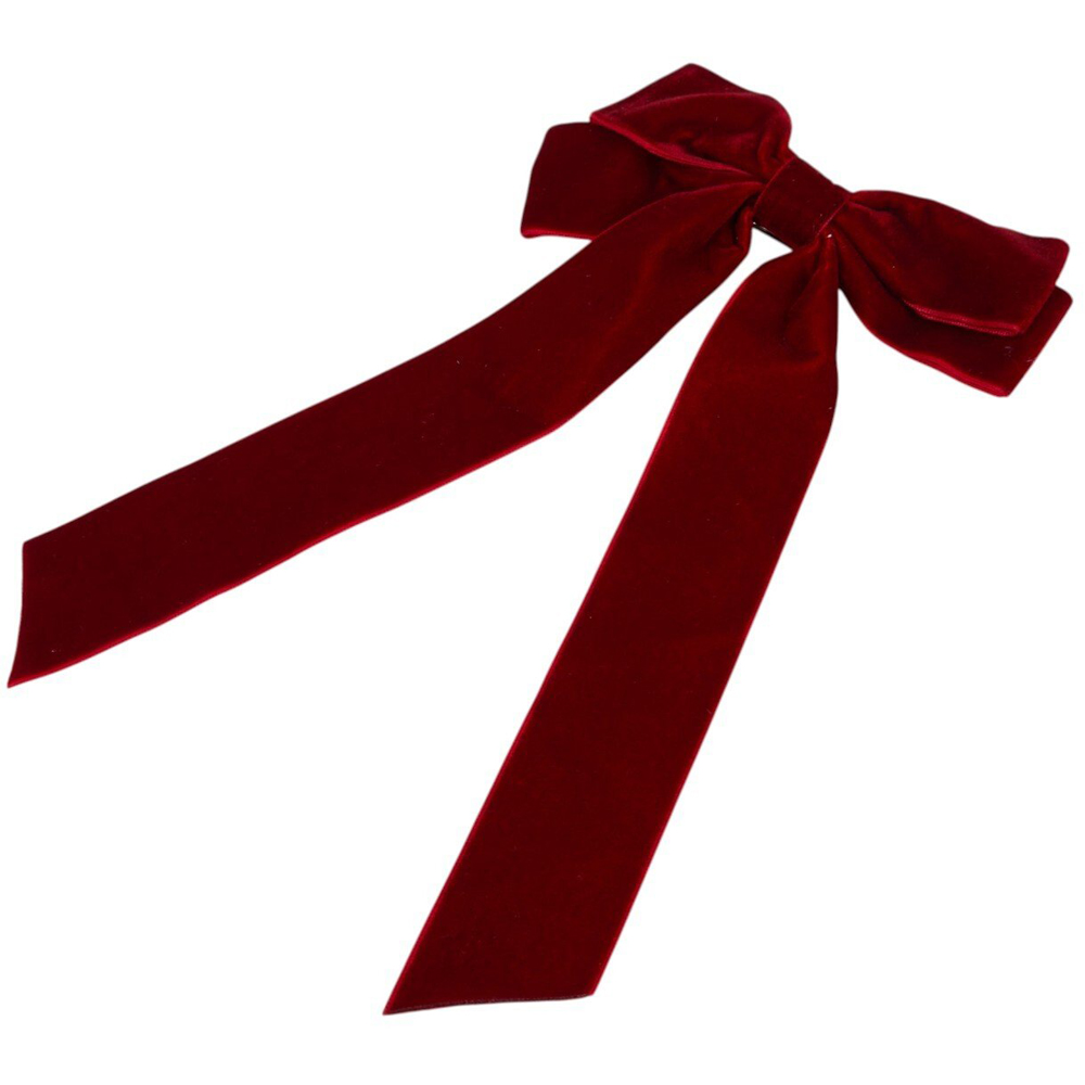 Hair Bow Clip Red Image 2