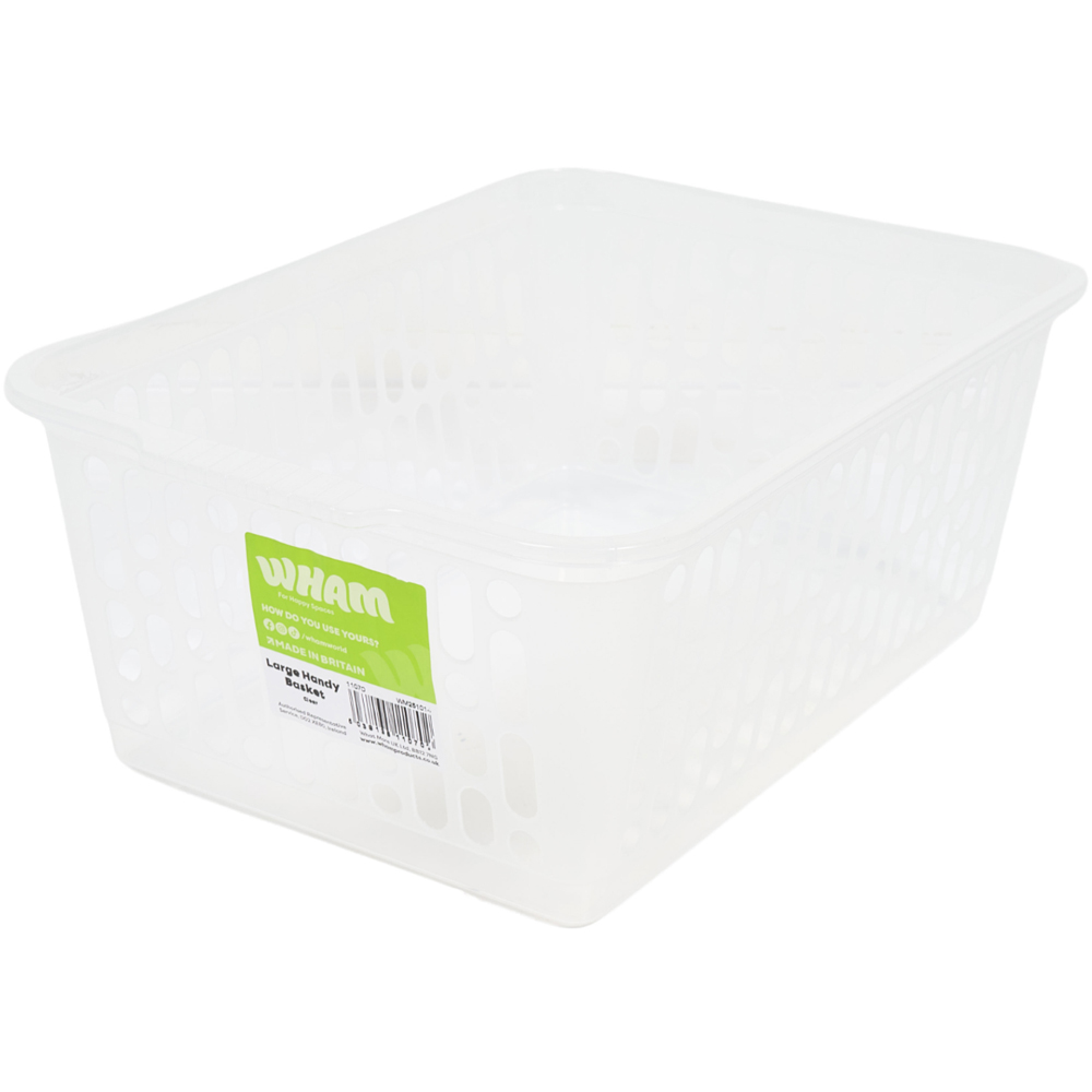 Wham Large Clear Handy Storage Basket Image 2