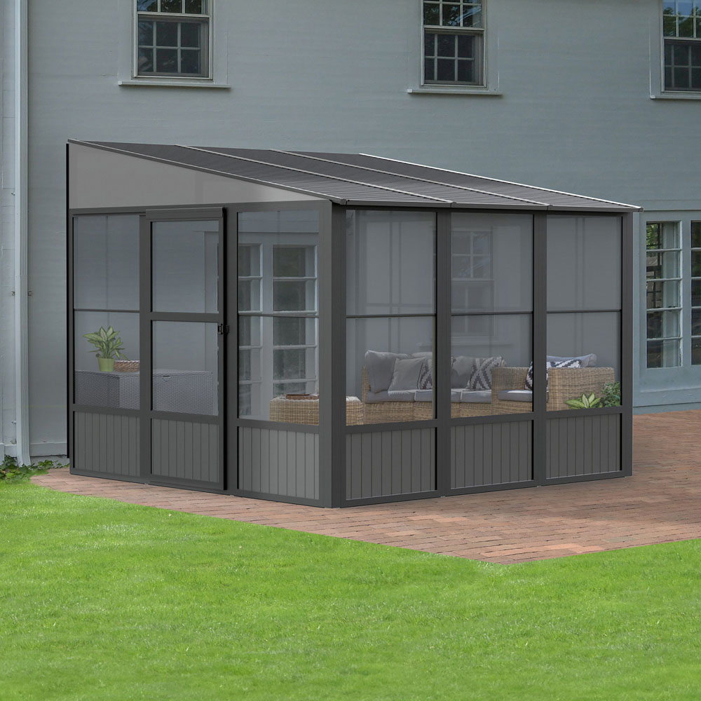 Sojag Charleston 3 x 3m Grey Conservatory Image 2