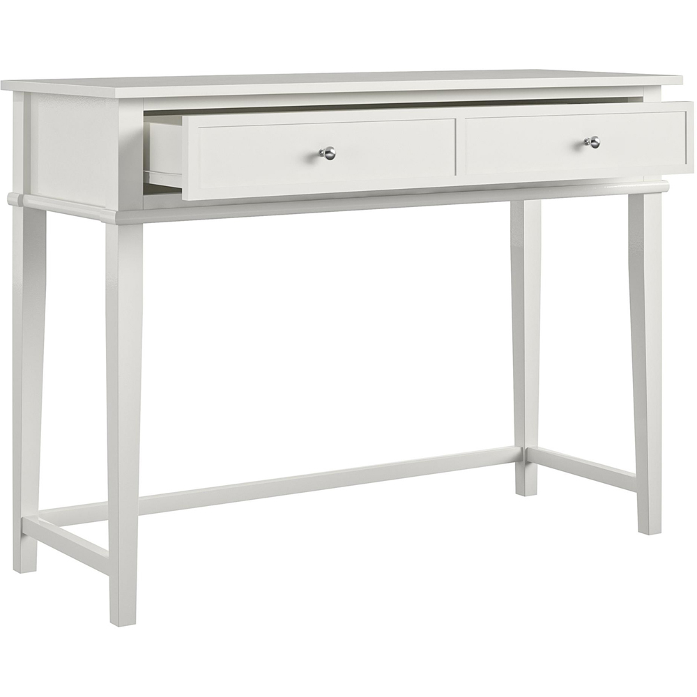 Dorel Franklin 2 Drawer Writing Desk White Image 4