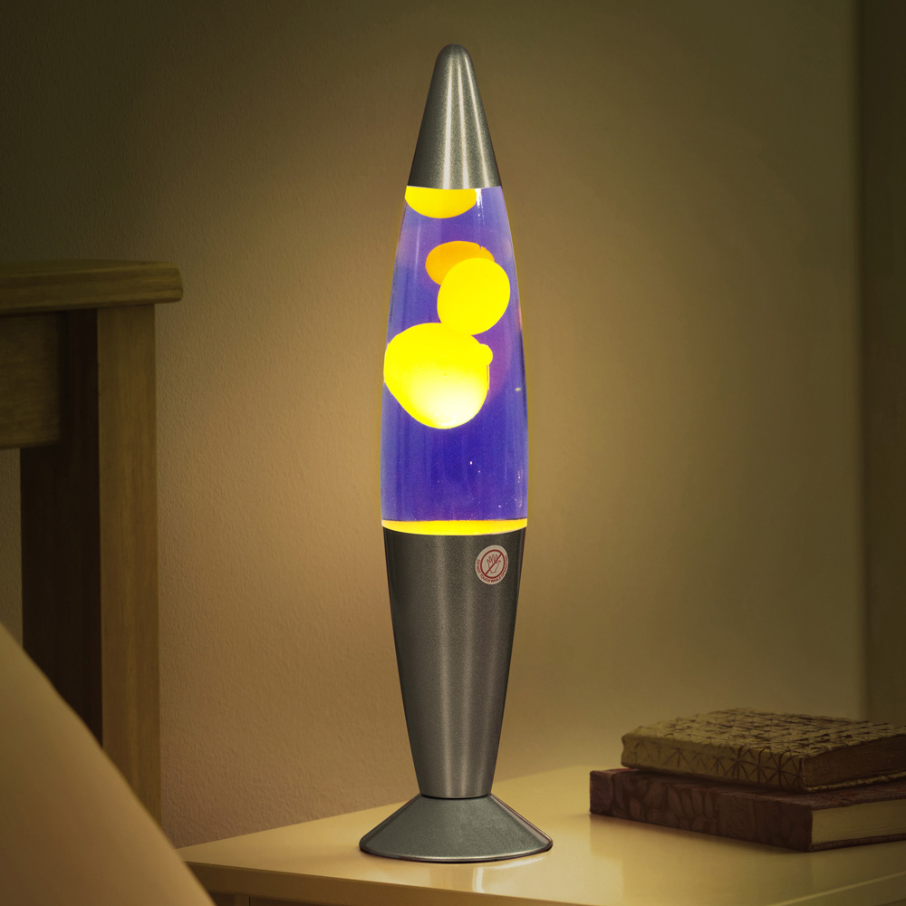 Global Gizmos Purple Liquid and Yellow Wax Lava Lamp 16 inch Image 2