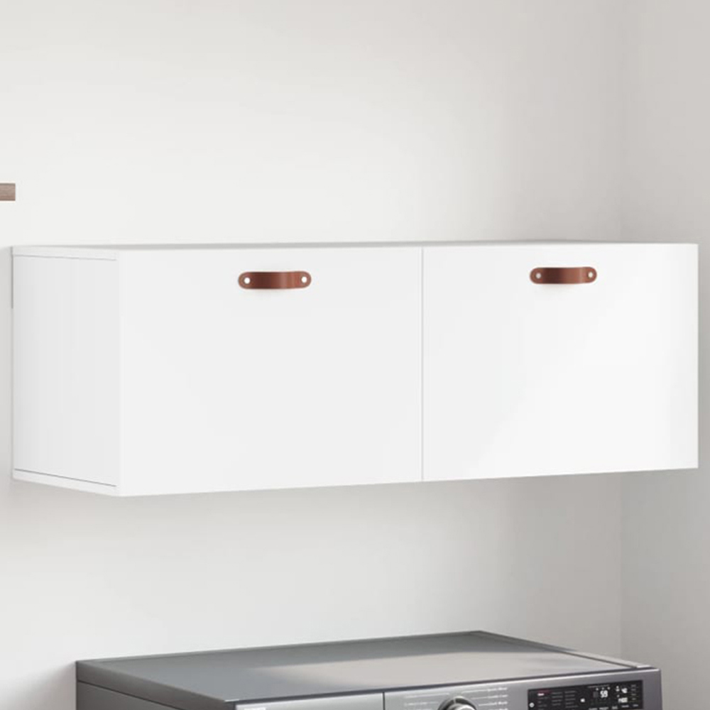 vidaXL 2 Door White Wall Cabinet Image 1