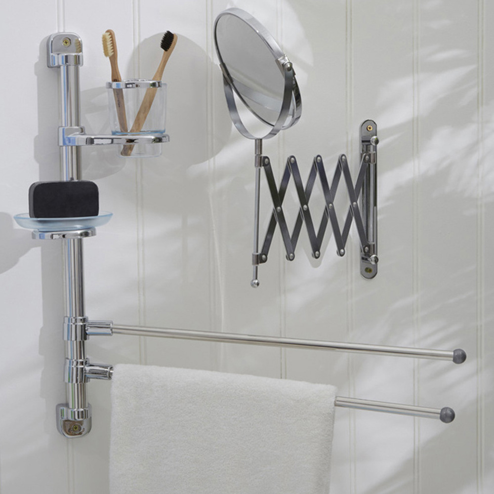 Premier Housewares Wall Mountable 2 Tier Towel Rail Image 2