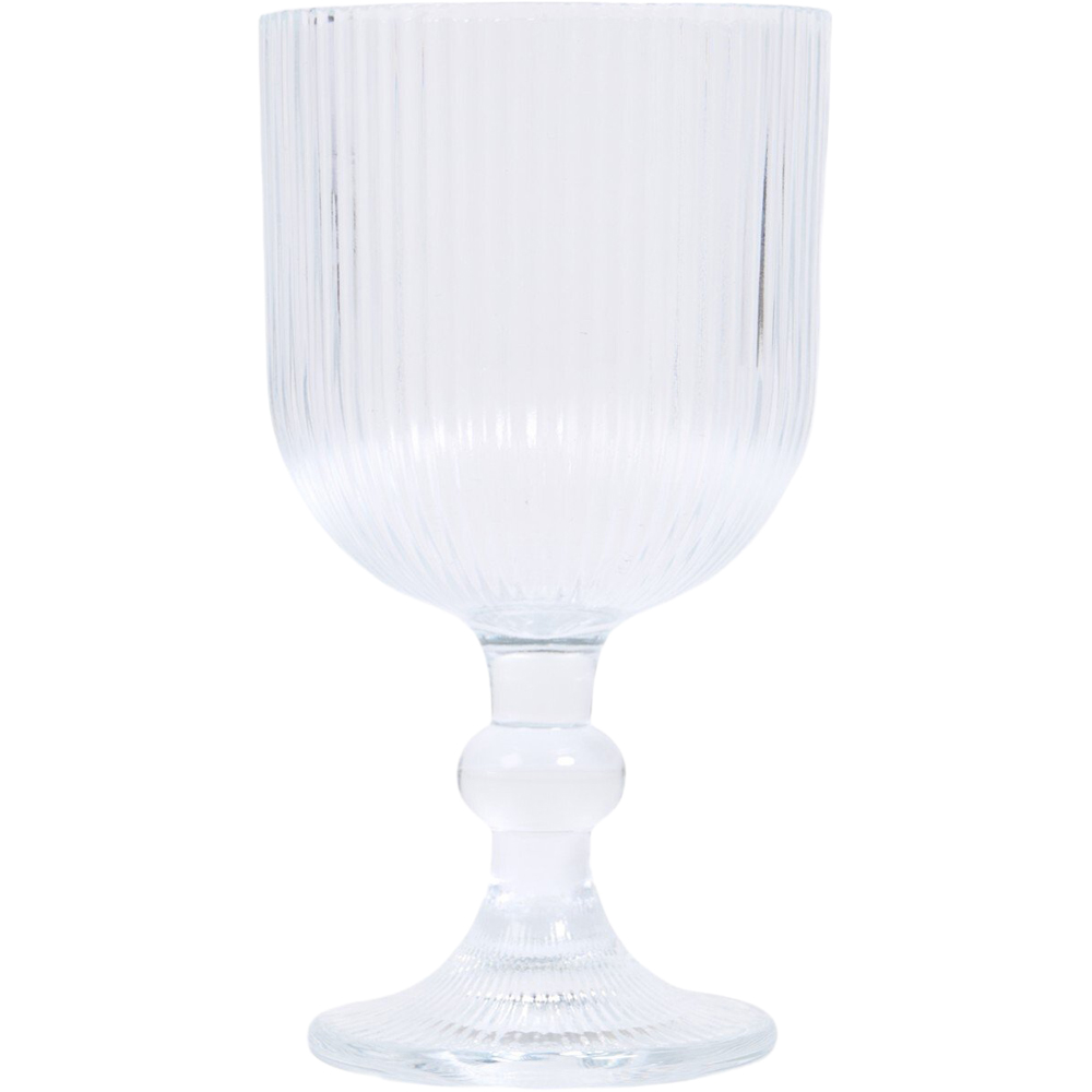 Ribbed Wine Glass Image 1