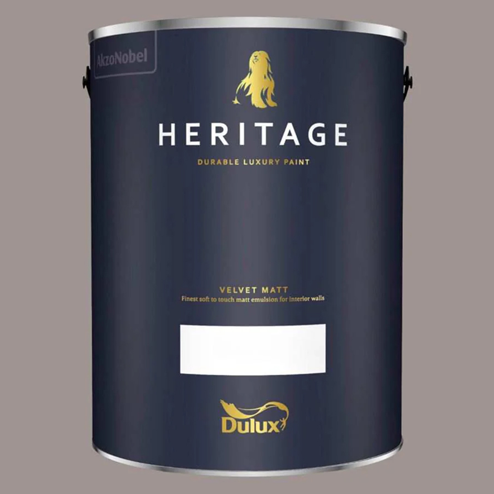 Dulux Heritage Walls and Ceilings Terra Ombra Velvet Matt Emulsion Paint 5L Image 2