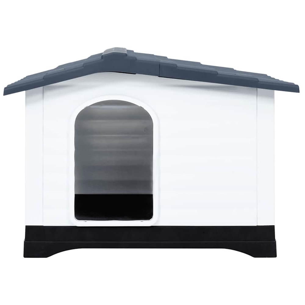 vidaXL Grey Polypropylene Dog House 90.5 x 68 x 66cm Image 2