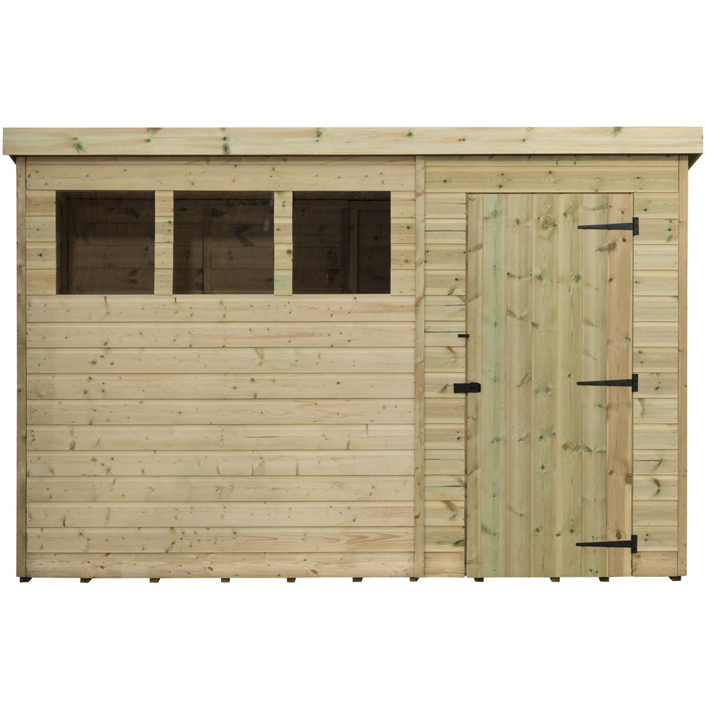 Empire Sheds 1500 10 x 8ft Tongue and Groove Wooden Pent Garden Shed Image 1