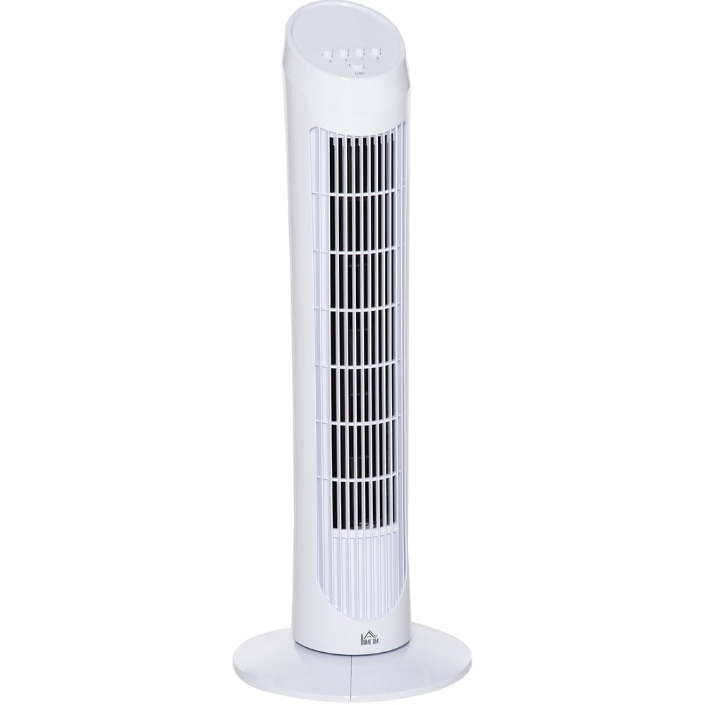 HOMCOM White Tower Fan 30 inch Image 1