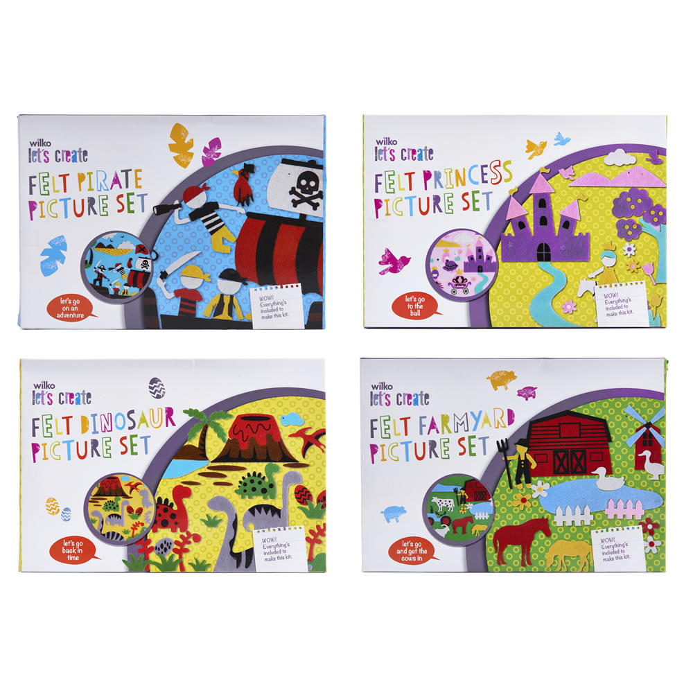 Single Wilko Felt Picture Play Set in Assorted styles Image 1