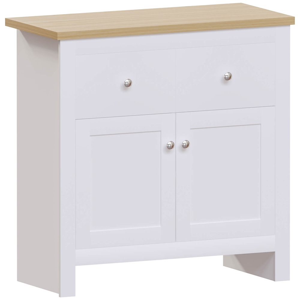 Vida Designs Arlington 2 Door 2 Drawer White Sideboard Image 2