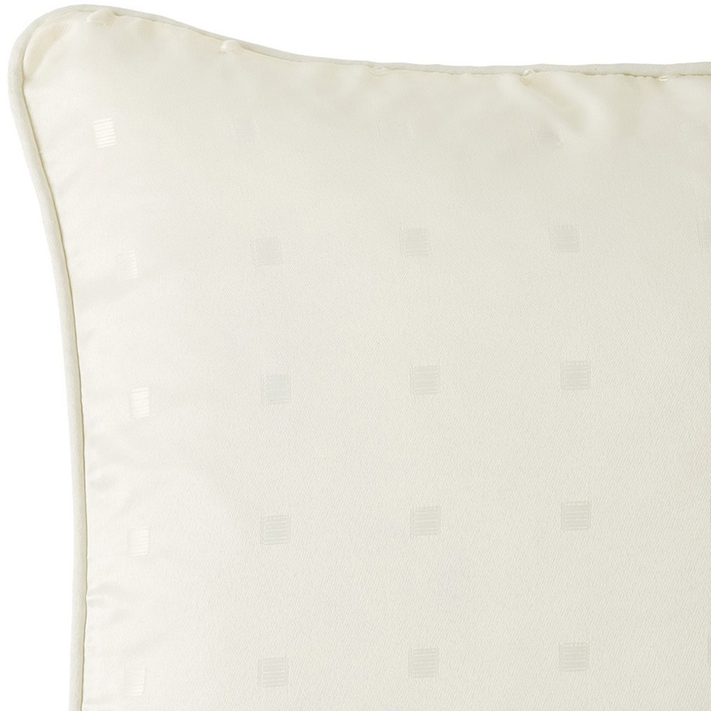 Alan Symonds Cream Dobby Square Cushion with Polyester Filled Pad 45 x 45cm 4 Pack Image 3