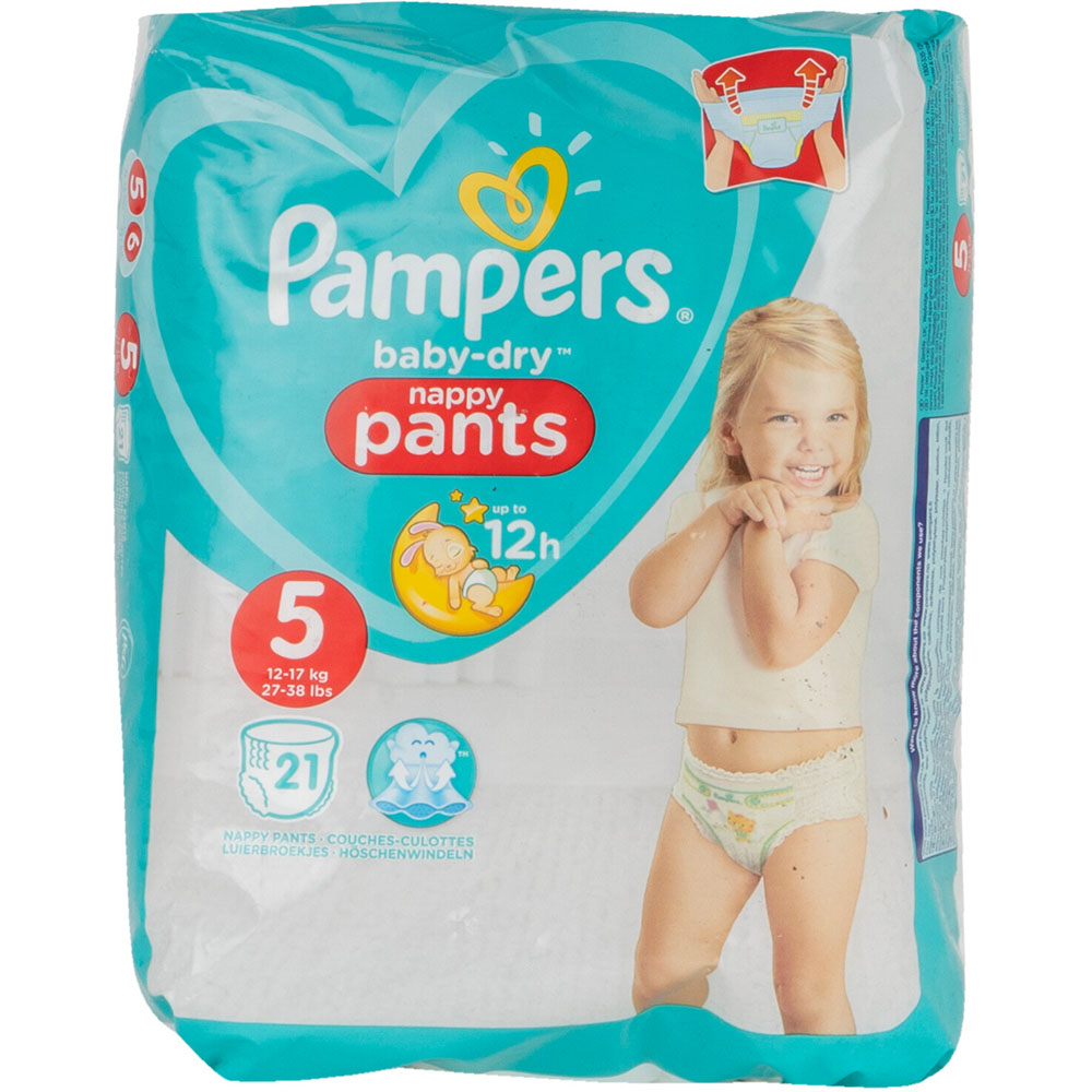 Pampers Baby Dry Nappy Pants Size 5 21 Pack Image