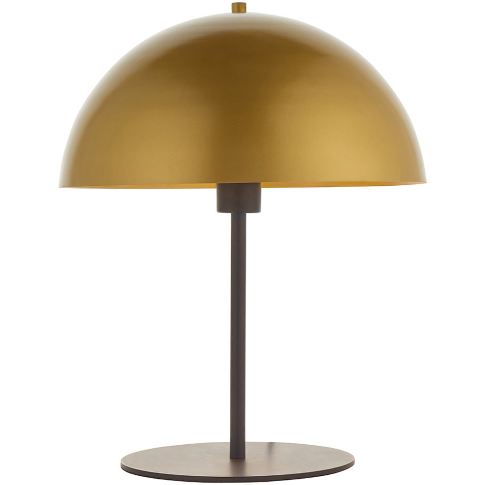 Merano Nuoro Soft Gold Shade Dark Bronze Effect Table Lamp Image 3