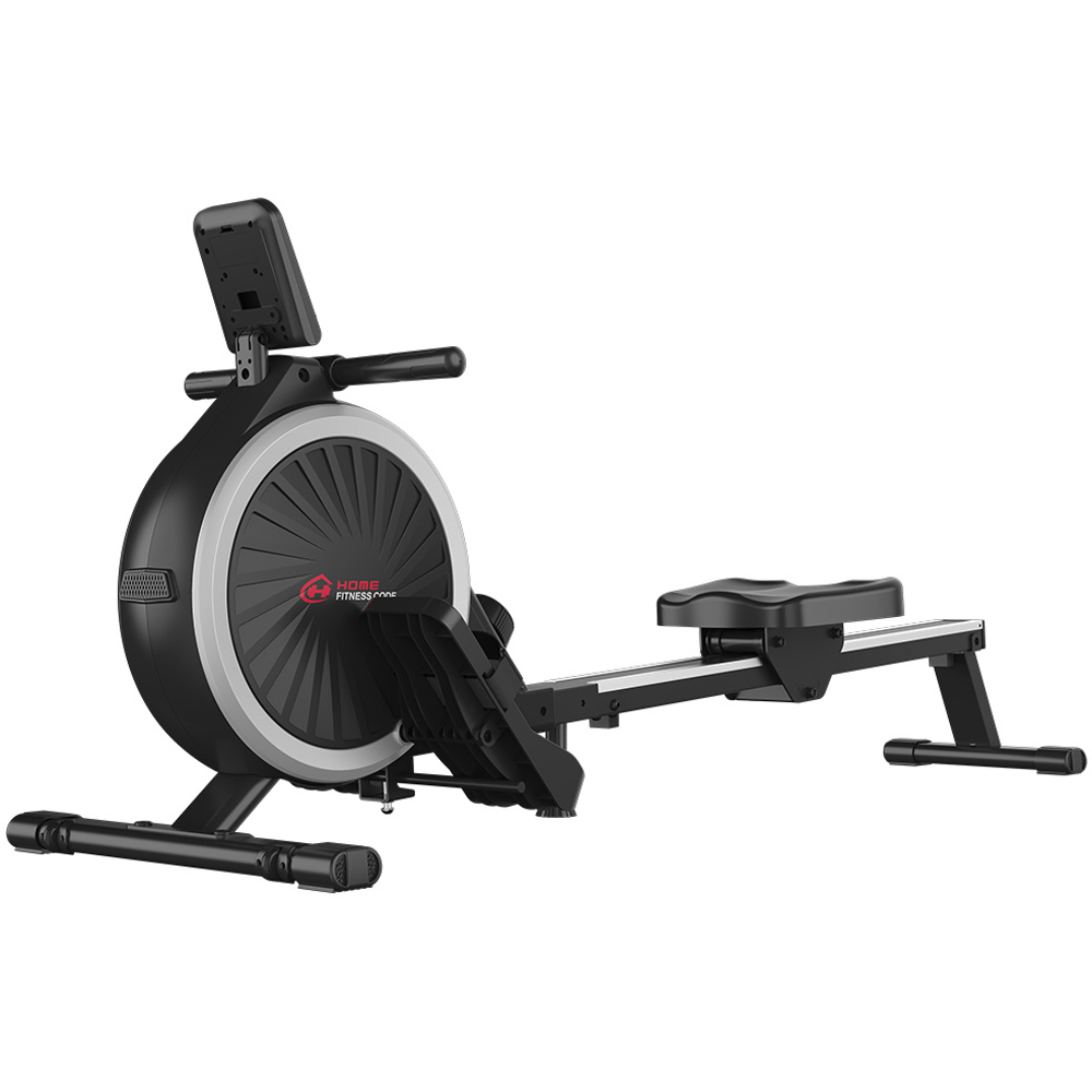 Rattrix Black 16-Level Resistance Magnetic Rowing Machine Image 1