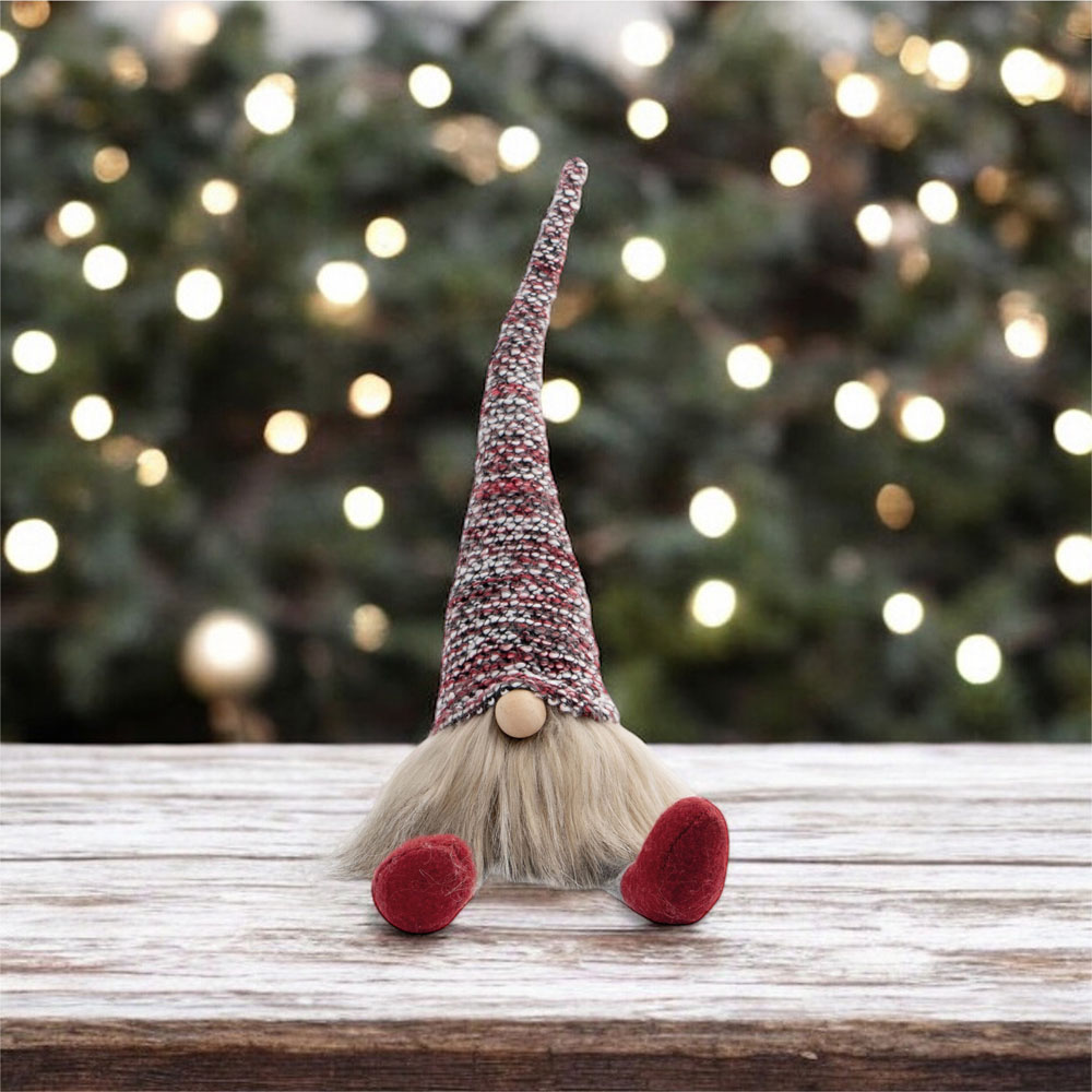 St Helens Fabric Multicolour Hat Santa-Gonk Decoration Image 2
