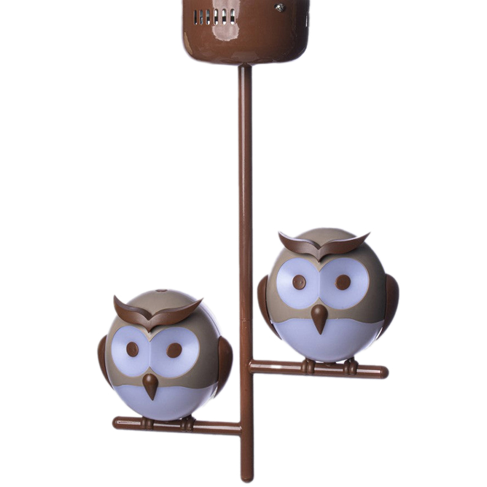 Milagro Owl Brown LED Ceiling Lamp 230V Image 1