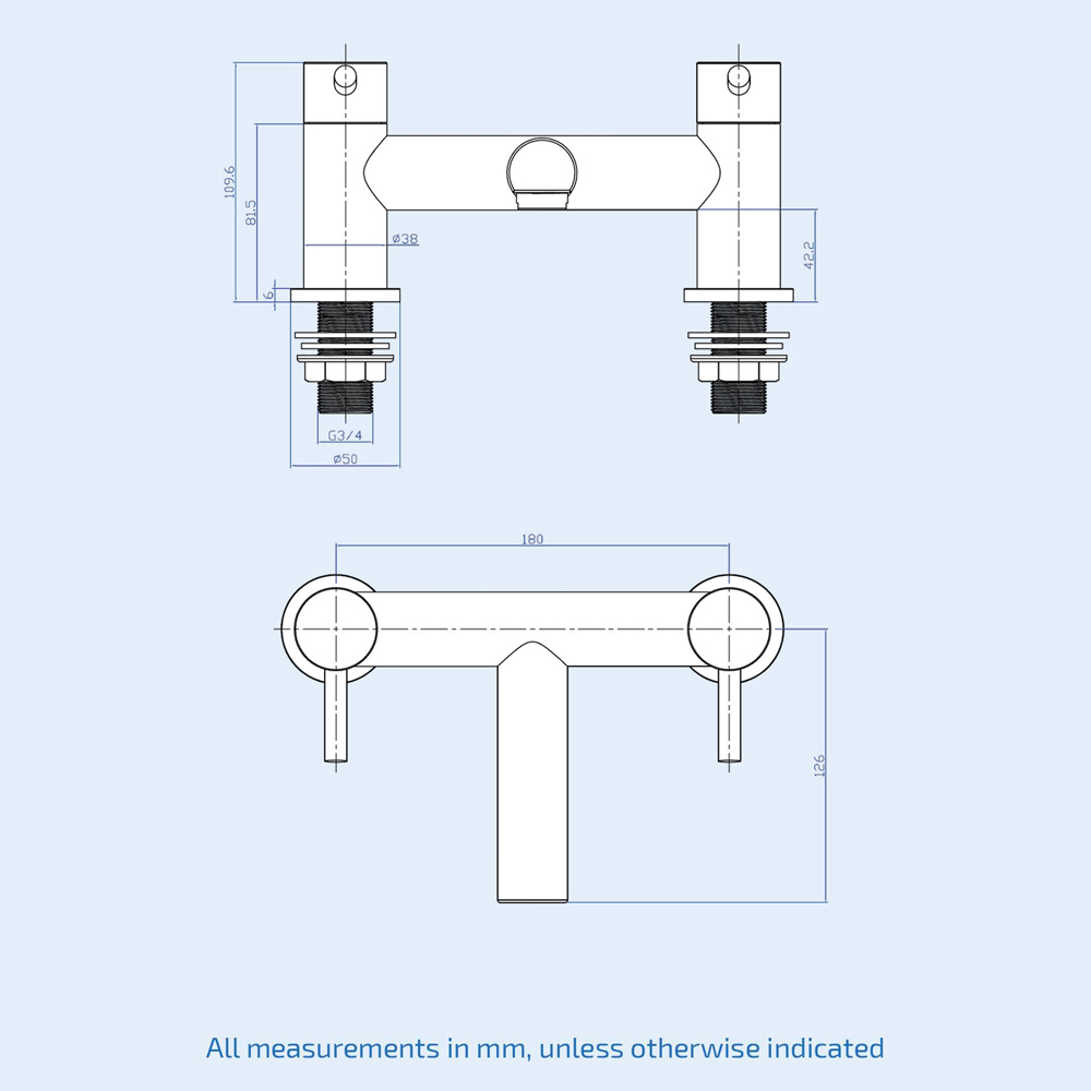 Nes Home Blossom Chrome Bath Filler Mixer and Basin Twin Taps Set Image 3
