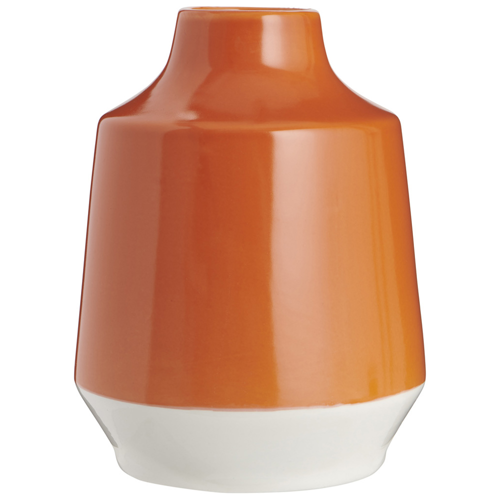 Wilko Orange Curved Vase Image 2