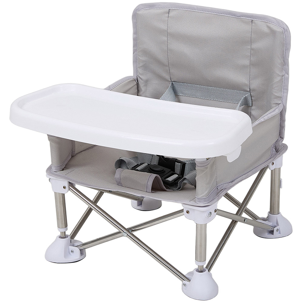 H&O Direct Grey Oxford Cloth Folding High Chair Image 1