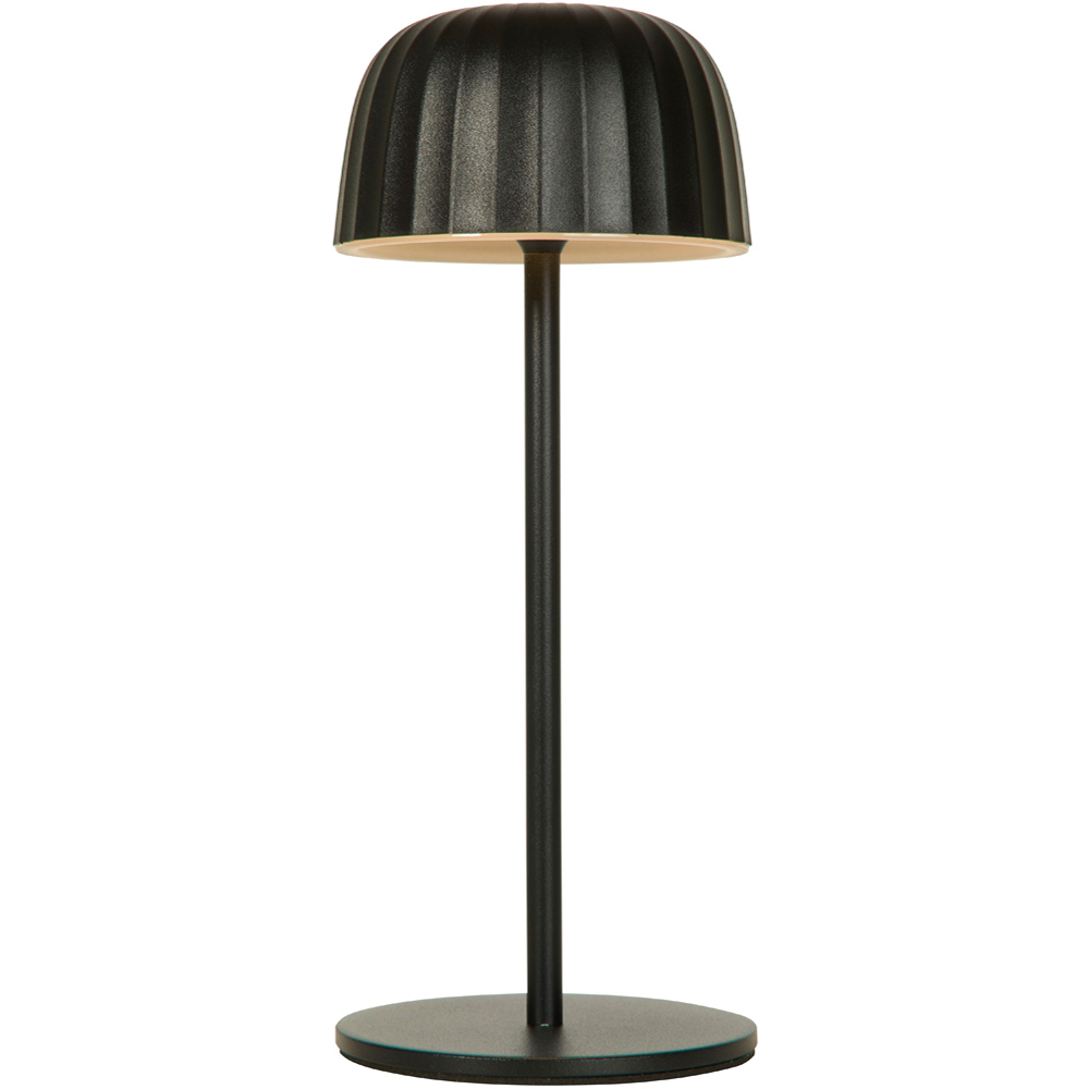 Lighting Collection Boyd Black Rechargeable LED Table Lamp Image 3