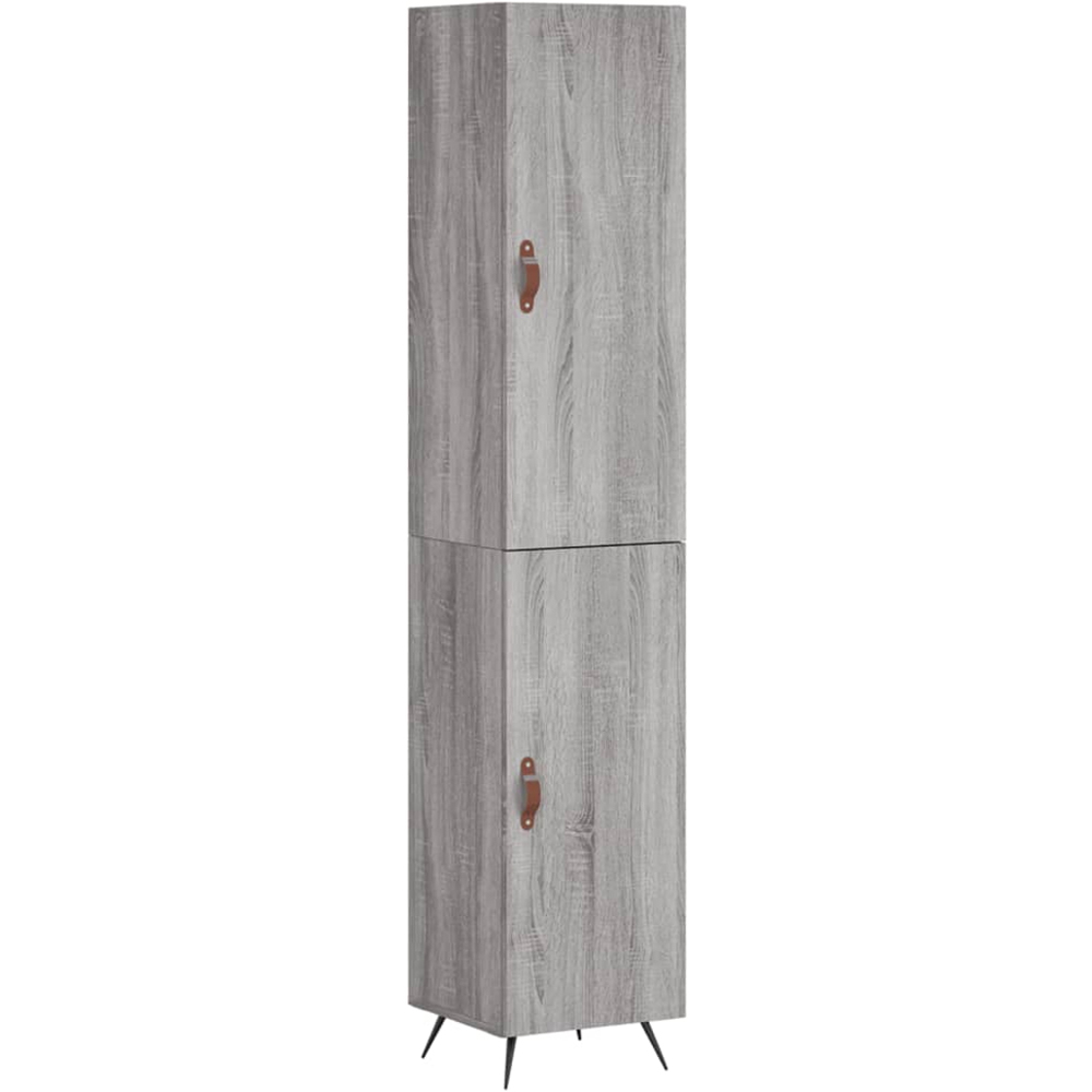 vidaXL 2 Door Grey Sonoma Highboard Image 2