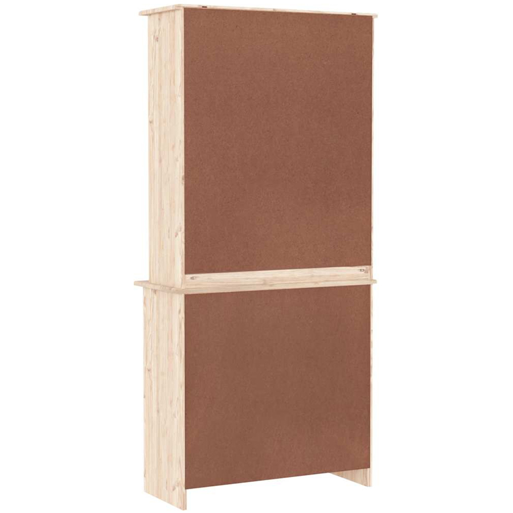 vidaXL 4 Door 2 Drawer Single Shelf Solid Pine Wood Highboard Image 8