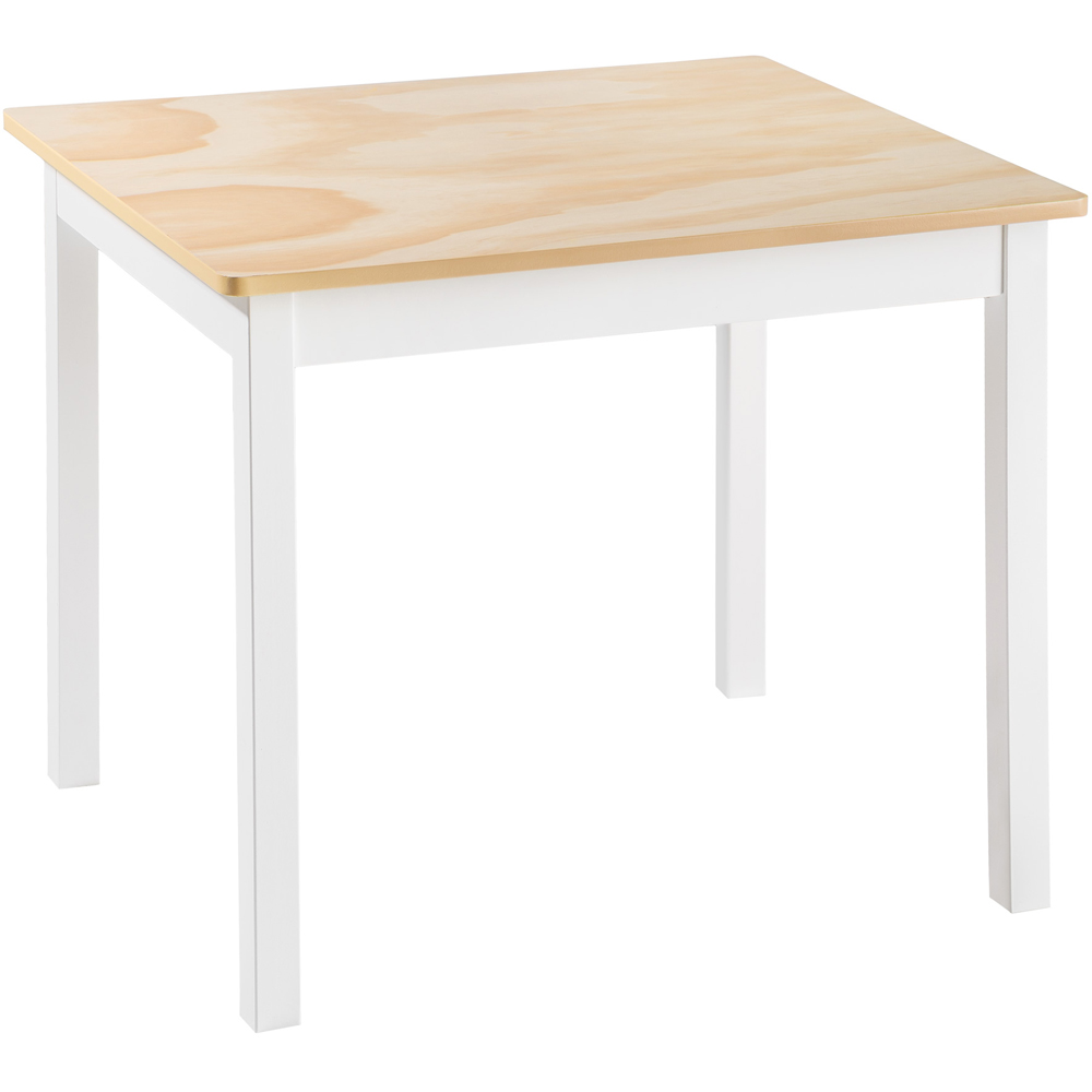 Tectake White Kids Dining Table and Chair Set Image 3