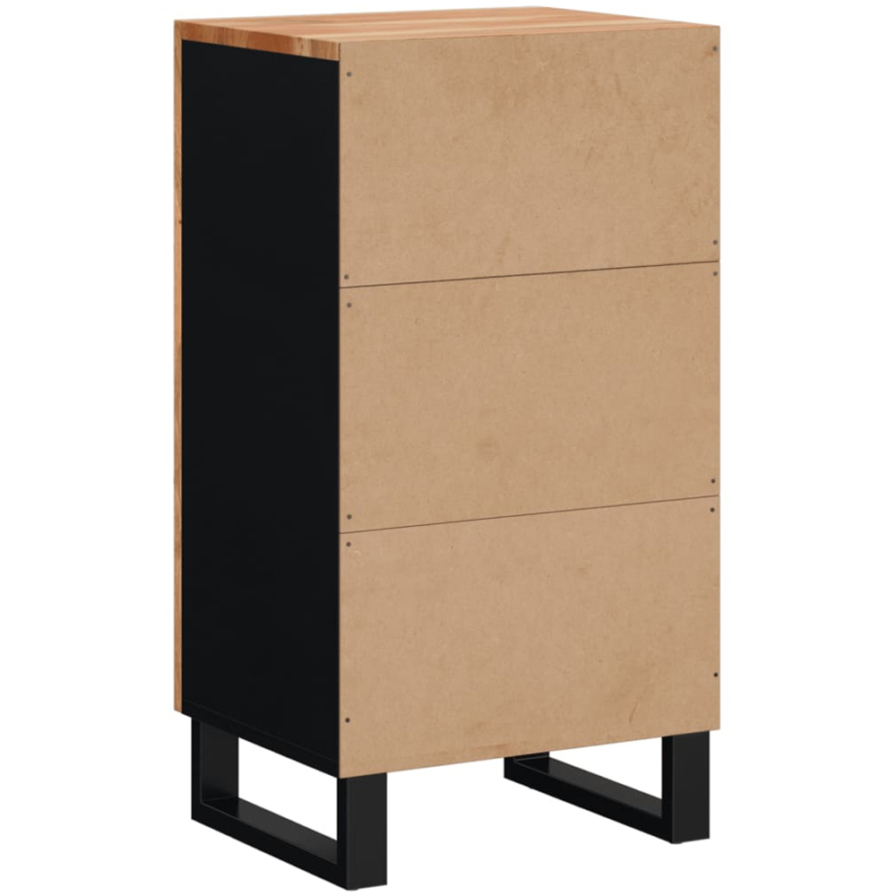 vidaXL Single Door Brown Solid Acacia Wood Sideboard Image 6