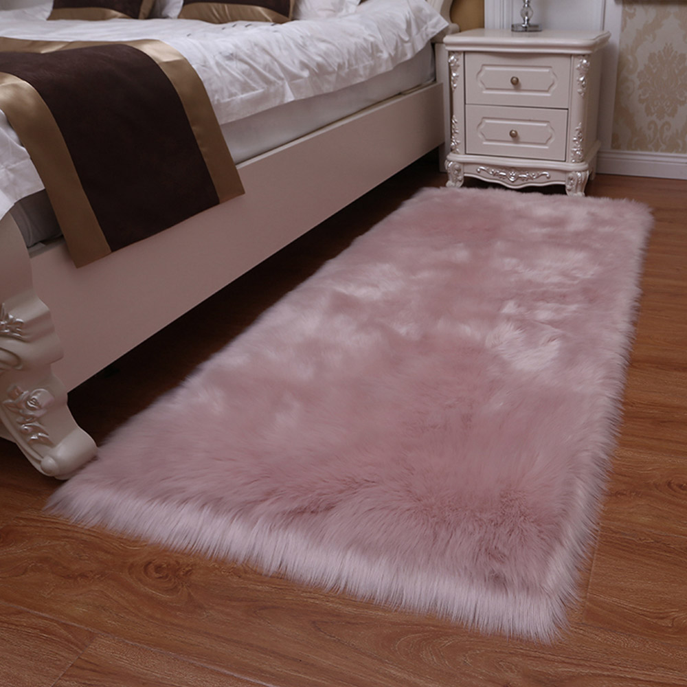 Living and Home Pink Rectangle Soft Shaggy Rug 60 x 120cm Image 6