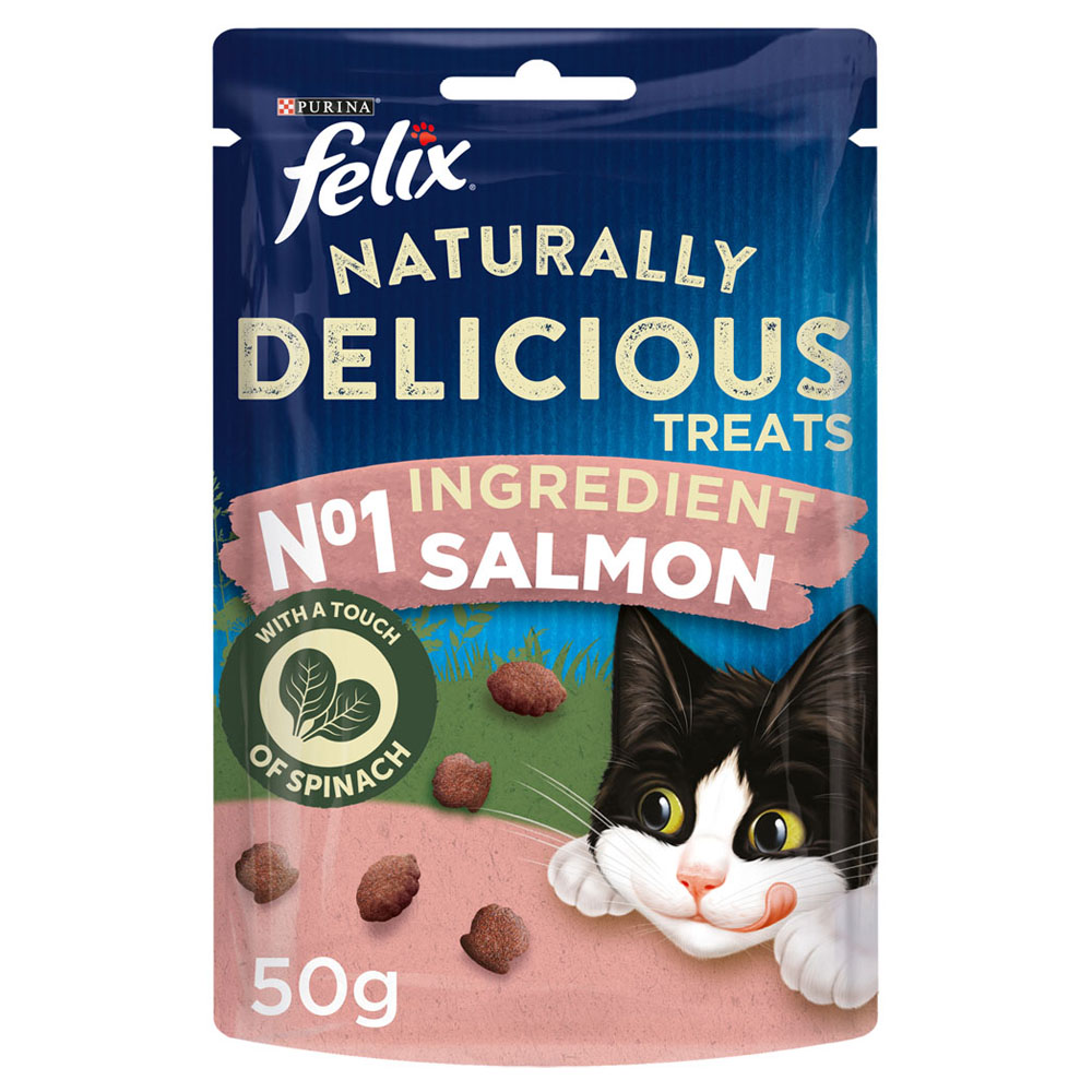Felix Naturally Delicious Salmon Cat Treats 50g Image 7