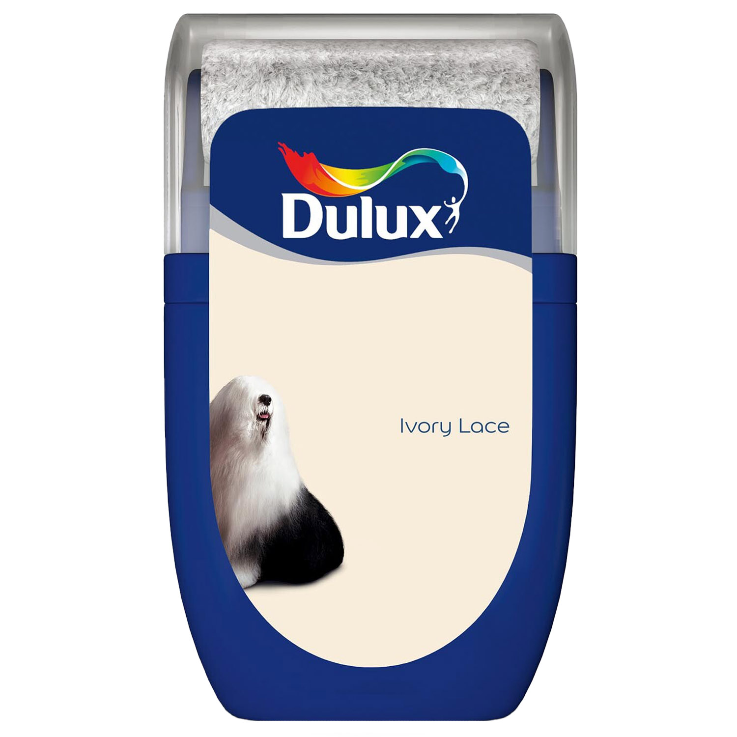Dulux Ivory Lace Matt Emulsion Paint Tester Pot 30ml Image 1